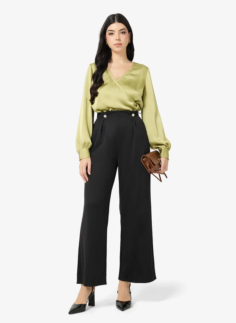 Ella  Fiited Trouser With Front Zipper for Women | Best Price UAE